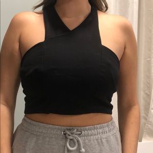 SOLD Express black crop top
